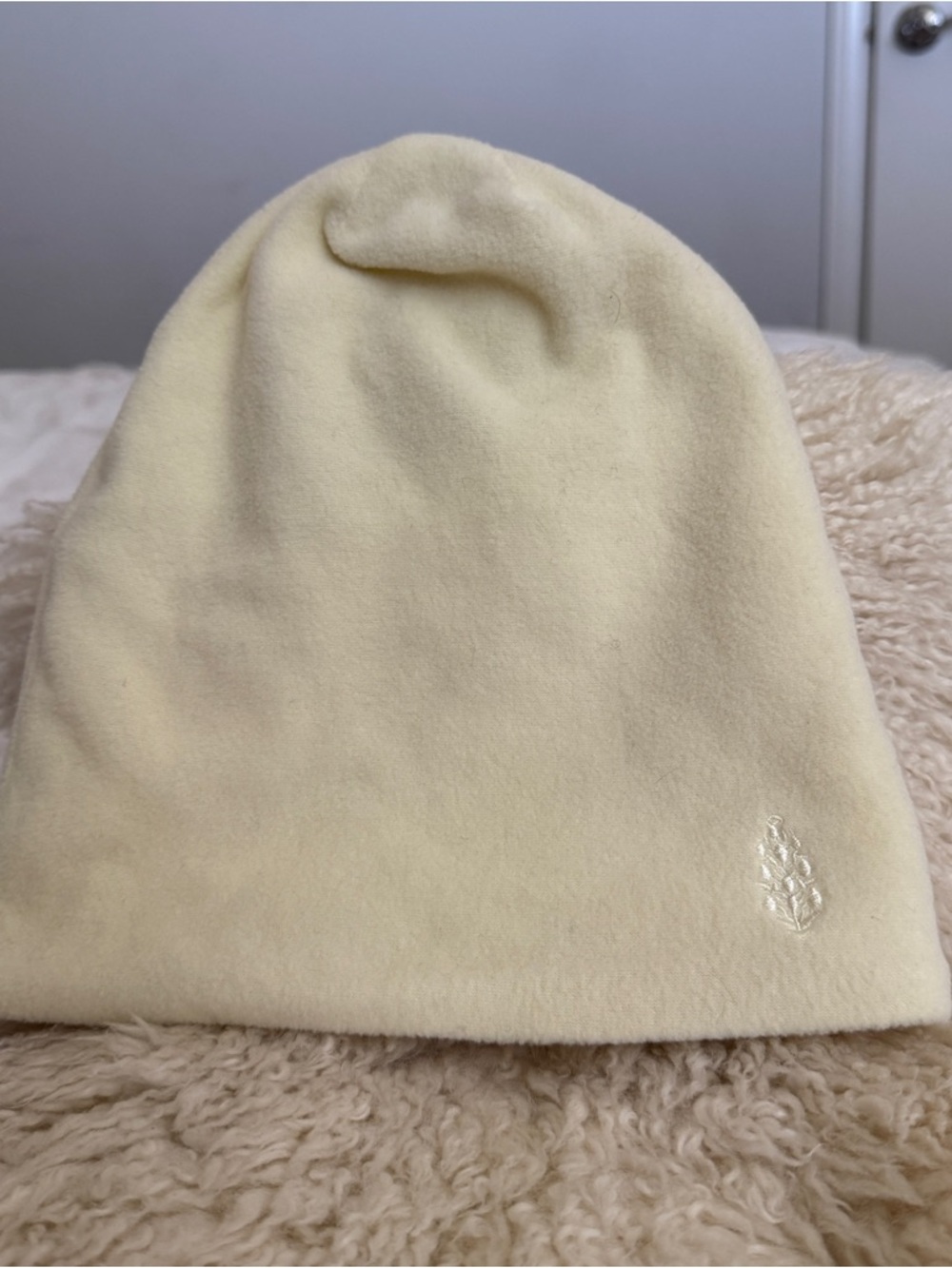 FP Movement by Free People Pale Yellow Fleece Beanie